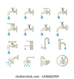 sink flat icon.set of design element.