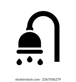 sink glyph icon illustration vector graphic. Simple element illustration vector graphic, suitable for app, websites, and presentations isolated on white background