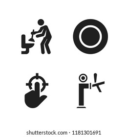 sink icon. 4 sink vector icons set. dish, plumber and tap icons for web and design about sink theme