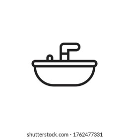 Sink icon design isolated on white background