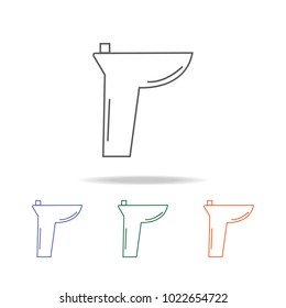 Sink icon. Element of bathroom tools multi colored icon for mobile concept and web apps. Icon for website design and development, app development. Premium icon on white background