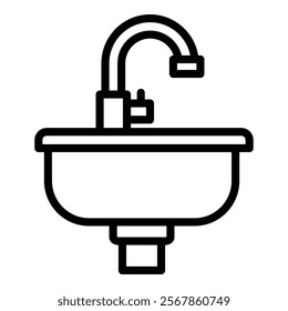 Sink Icon Element For Design