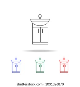 sink icon. Elements in multi colored icons for mobile concept and web apps. Icons for website design and development, app development on white background