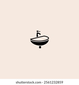 Sink icon flat vector design.