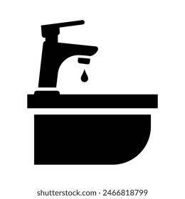 Sink icon glifo Vector diseño Plantillas simples y modernas