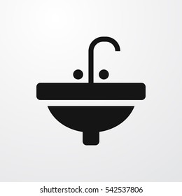 sink icon illustration isolated vector sign symbol