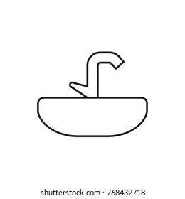 sink icon illustration isolated vector sign symbol