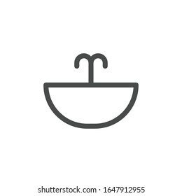 Sink Symbol. Wash-Symbol modern, einfach, Vektorillustration, Symbol für Website-Design, mobile App, ui. Vektorillustration-Illustration