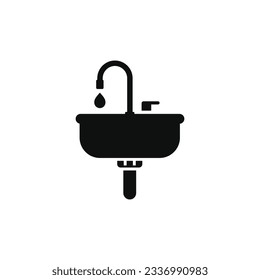 Icono de Sink aislado en fondo blanco