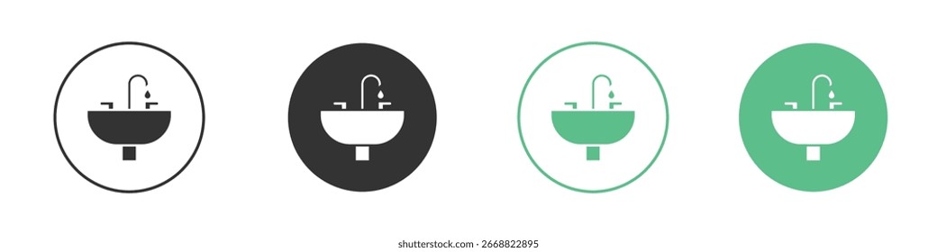 Ícone de coletor Conjunto de Ícones de Vetor de Linha Plana Mínimo.