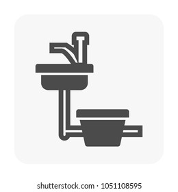 Sink icon on white.