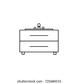Sink icon on white background