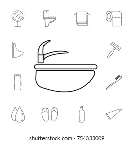 Sink icon on white background