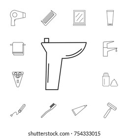 Sink icon on white background