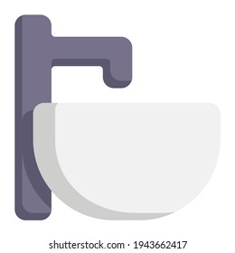 Sink icon with outline style and pixel perfect base. Suitable for website design, logo, app and UI.