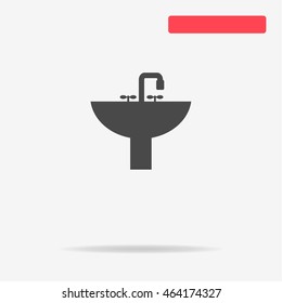 Sink icon. Vector concept illustration for design.