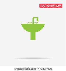Sink icon. Vector concept illustration for design.