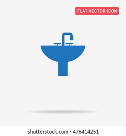 Sink icon. Vector concept illustration for design.