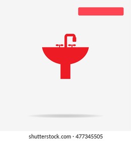Sink icon. Vector concept illustration for design.