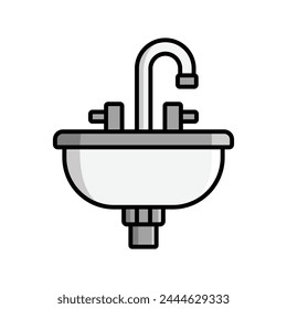 sink icon vector design template simple and clean