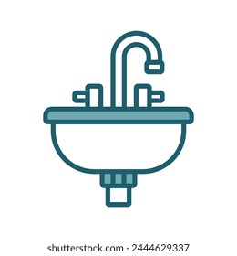 sink icon vector design template simple and clean