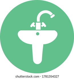 Sink icon. Vector illustration of sink icon