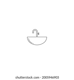 Sink icon vector illustration logo design.