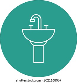 Sink icon vector image. Can also be used for web apps, mobile apps and print media.