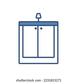 sink icon vector image with white background