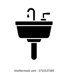 Sink Icon Vector. Isolated Contour Symbol Illustration