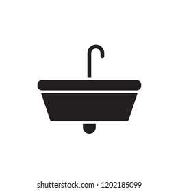 sink icon vector. kitchen gyph style