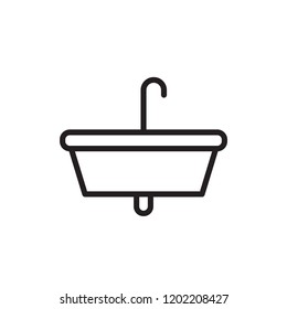 sink icon vector. kitchen line style icon