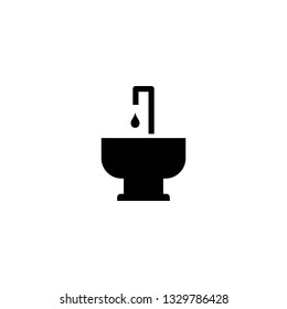 sink icon vector. sink sign on white background. sink icon for web and app