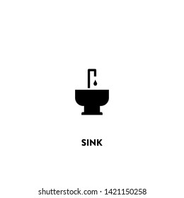 sink icon vector. sink sign on white background. sink icon for web and app