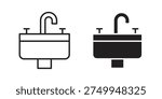 Sink icons for website design and development, app development. EPS10