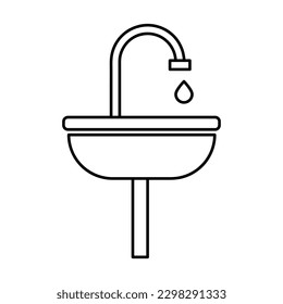 Sink icon,vector illustration. sink icon illustration isolated on White background