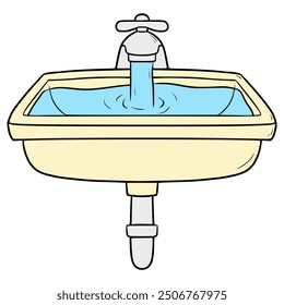 sink illustration hand drawn isolated vector