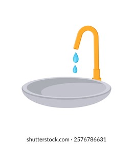 Sink, Kitchen Vector Illustration Isolated