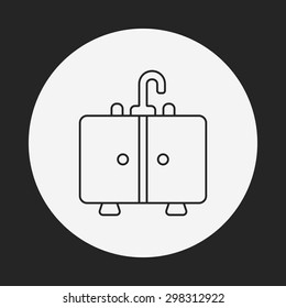 Sink line icon