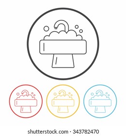 Sink line icon