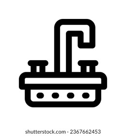 sink line icon. vector icon for your website, mobile, presentation, and logo design.