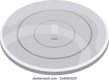 Sink plug, illustration, vector on a white background.