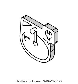 sink repairs isometric icon vector. sink repairs sign. isolated symbol illustration