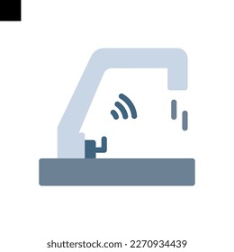 vector de estilo plano con icono inteligente
