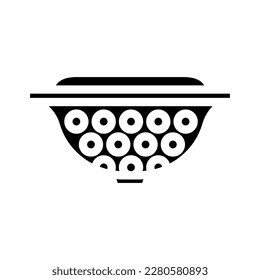 sink strainer home interior glyph icon vector. sink strainer home interior sign. isolated symbol illustration