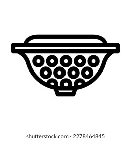 sink strainer home interior line icon vector. sink strainer home interior sign. isolated contour symbol black illustration