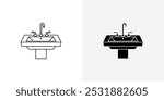 Sink vecor icon set. Stock vector illustrator. EPS 10