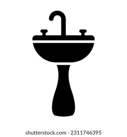Sink Vector Glyph Icon For Personal And Commercial Use.
