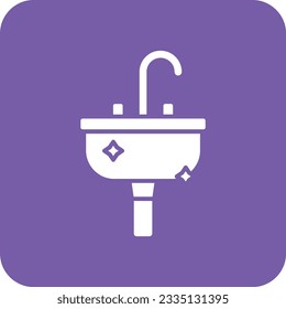 Sink vector icon. Can be used for printing, mobile and web applications.