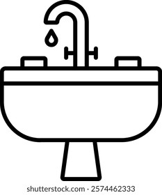 Sink vector icon. Can be used for printing, mobile and web applications.